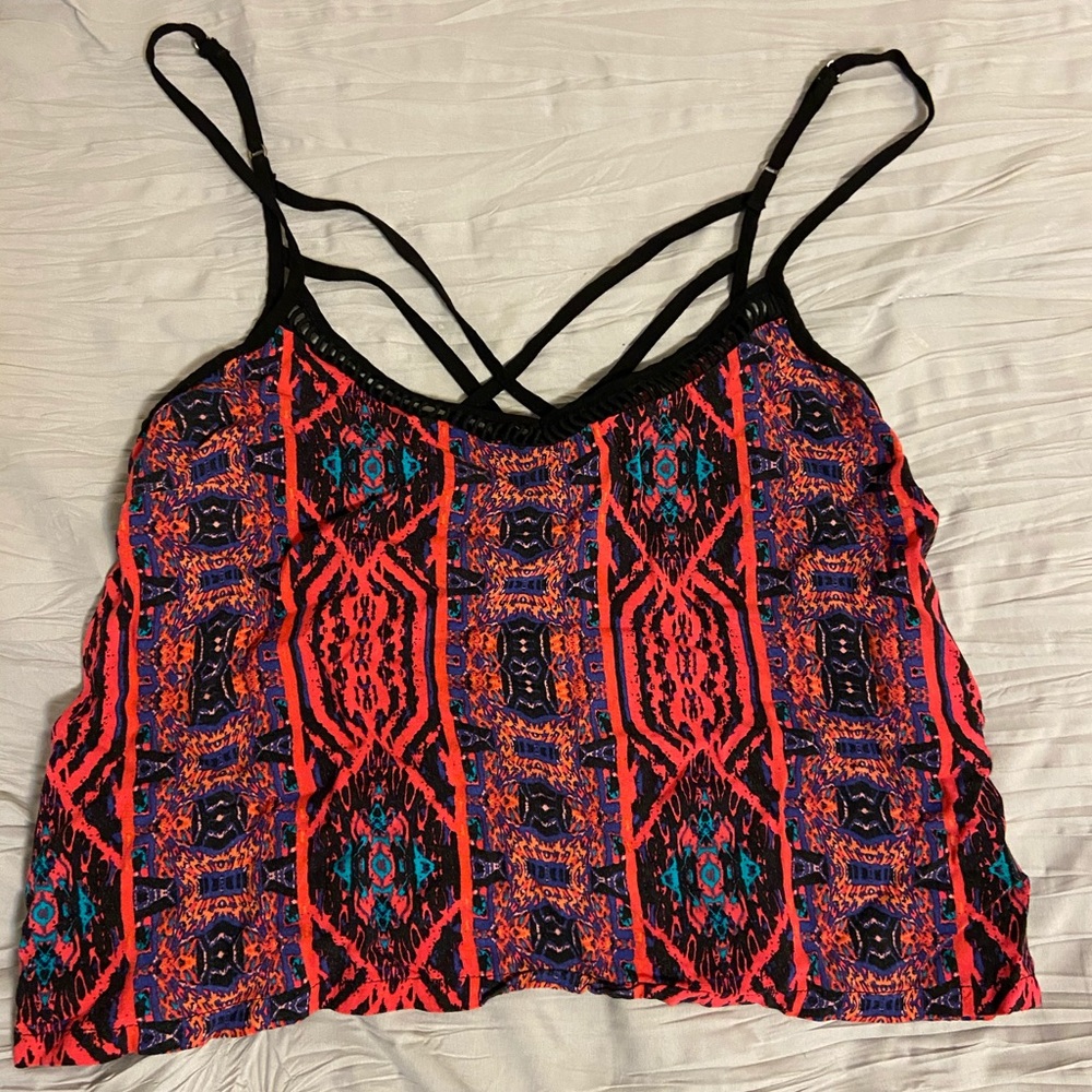 Cute patterned crop top